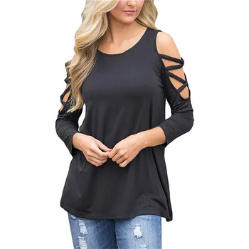 Women Blouse tops Ladies Tee Shirts Casual 3/4 Sleeve Off shoulder shirt 2018 Cotton shirt women clothes poleras de mujer
Women Blouse tops Ladies Tee Shirts Casual 3/4 Sleeve Off shoulder shirt 2018 Cotton shirt women clothes poleras de mujer