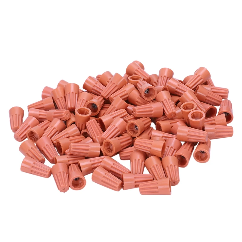 100Pcs Electrical Wire Twist Nut Connector Terminals Cap Spring Insert Orange,Cold-Pressed Terminal Block
100Pcs Electrical Wire Twist Nut Connector Terminals Cap Spring Insert Orange,Cold-Pressed Terminal Block