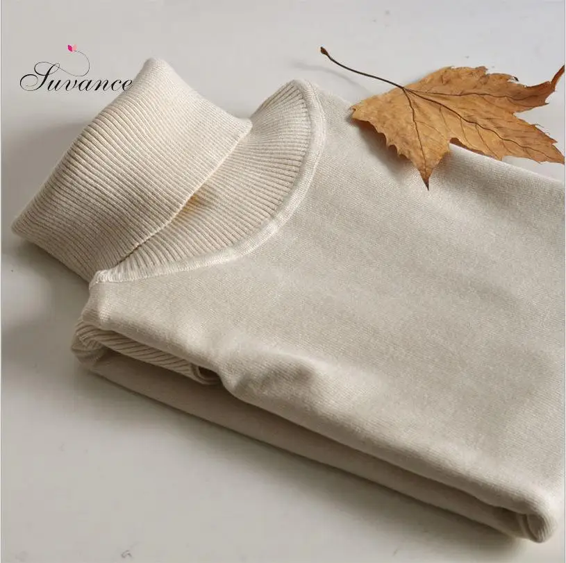 Winter Autumn Turtle Neck Loose Slim All Match Knitted Pullovers Pure Color Brief Stretchable Quality Brand Women Knitwear
Winter Autumn Turtle Neck Loose Slim All Match Knitted Pullovers Pure Color Brief Stretchable Quality Brand Women Knitwear