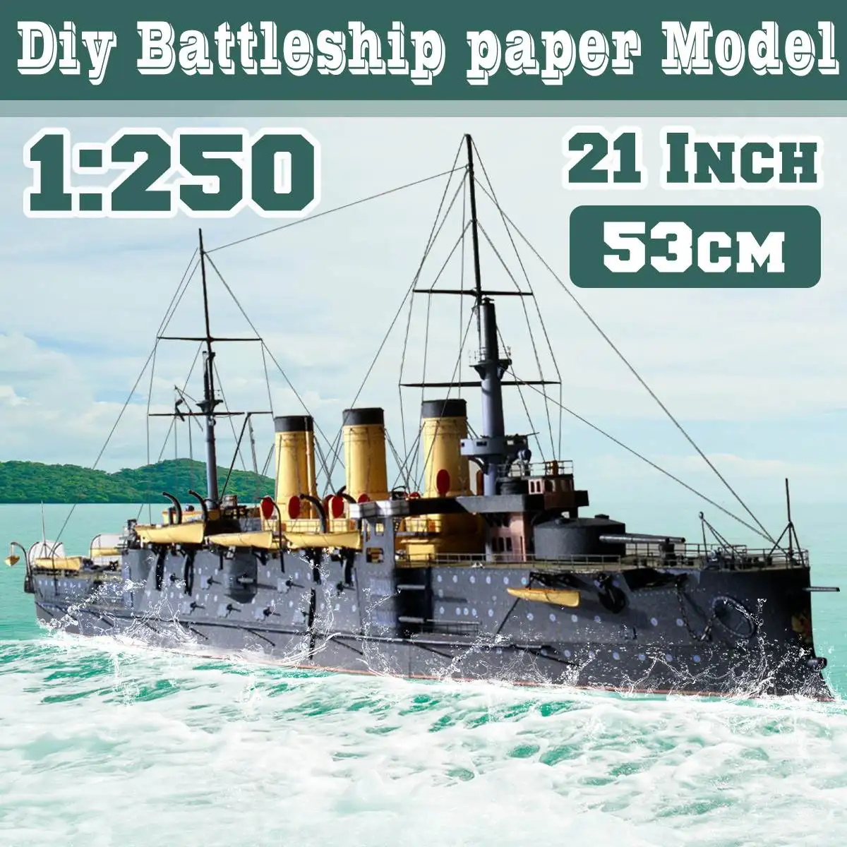 1:250 Military Ship Model Czar Russia Navy Oslabya Warship 3D Paper Model Handmade Art Toy Diy Paper Battleship Craft Ship
1:250 Military Ship Model Czar Russia Navy Oslabya Warship 3D Paper Model Handmade Art Toy Diy Paper Battleship Craft Ship