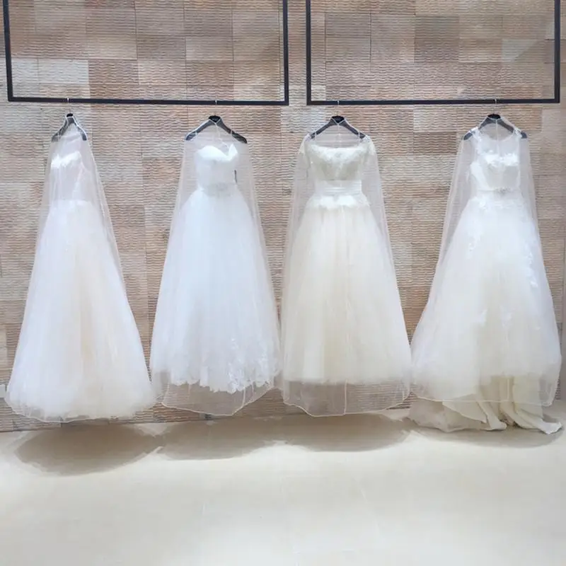 Transparent Soft Tulle Dust Cover For Home Clothes Wedding Dress Garment Bridal Gown Protector Mesh Yarn 160cm 180cm 200cm
Transparent Soft Tulle Dust Cover For Home Clothes Wedding Dress Garment Bridal Gown Protector Mesh Yarn 160cm 180cm 200cm