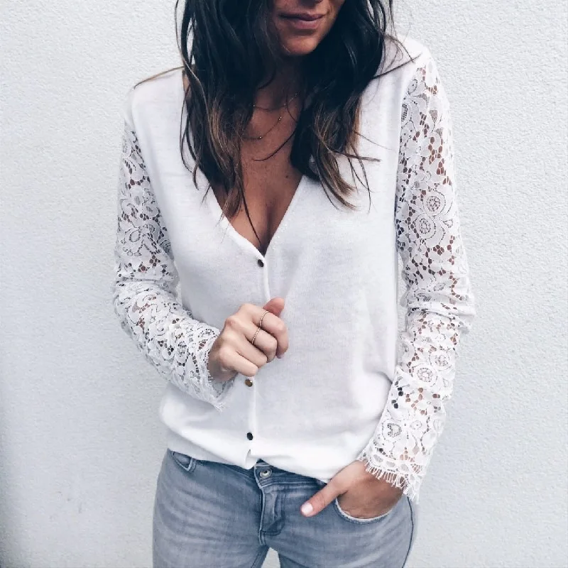 Womens Boho Beach Lace Tops and Blouses Elegant Ladies hollow out Long Sleeve Shirt Autumn Dames Blouse grace blusa feminina
Womens Boho Beach Lace Tops and Blouses Elegant Ladies hollow out Long Sleeve Shirt Autumn Dames Blouse grace blusa feminina