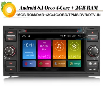7" Quad Core Android 8.1 Autoradio DAB+ GPS Radio WiFi 4G BT DVR Bluetooth Car CD Player for FORD Fiesta C-Max Connect Sat Navi
7" Quad Core Android 8.1 Autoradio DAB+ GPS Radio WiFi 4G BT DVR Bluetooth Car CD Player for FORD Fiesta C-Max Connect Sat Navi