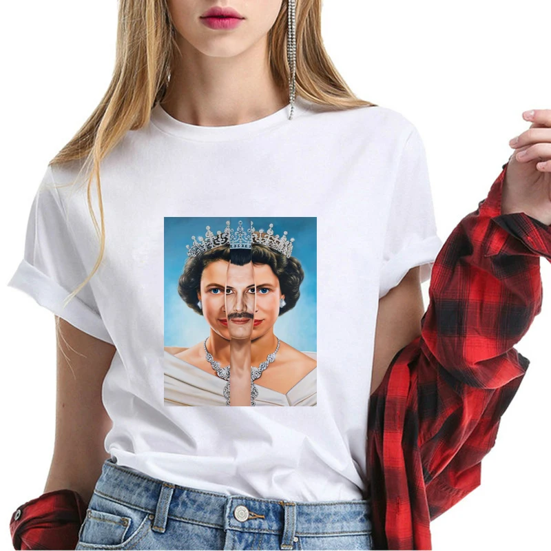 God Save Freddie Funny T Shirt Women Vogue White T-shirt 100% Cotton Summer Super Soft Casual Tops Hipster Harajuku T-Shirt
God Save Freddie Funny T Shirt Women Vogue White T-shirt 100% Cotton Summer Super Soft Casual Tops Hipster Harajuku T-Shirt