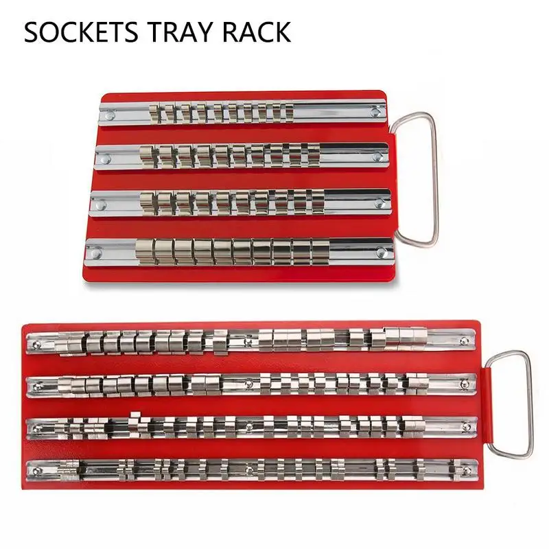 40/80pcs/set Large Deep Socket Set Rail Rack Tray 1/4" 3/8" 1/2" Clip Tool Box Storage
40/80pcs/set Large Deep Socket Set Rail Rack Tray 1/4" 3/8" 1/2" Clip Tool Box Storage