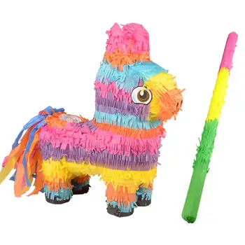 Hot Selling Small Rainbow Donkey Pinata Kids Birthday Themed Party Supplies Game Candy Props Simulation Doll Party Birthday Use
Hot Selling Small Rainbow Donkey Pinata Kids Birthday Themed Party Supplies Game Candy Props Simulation Doll Party Birthday Use