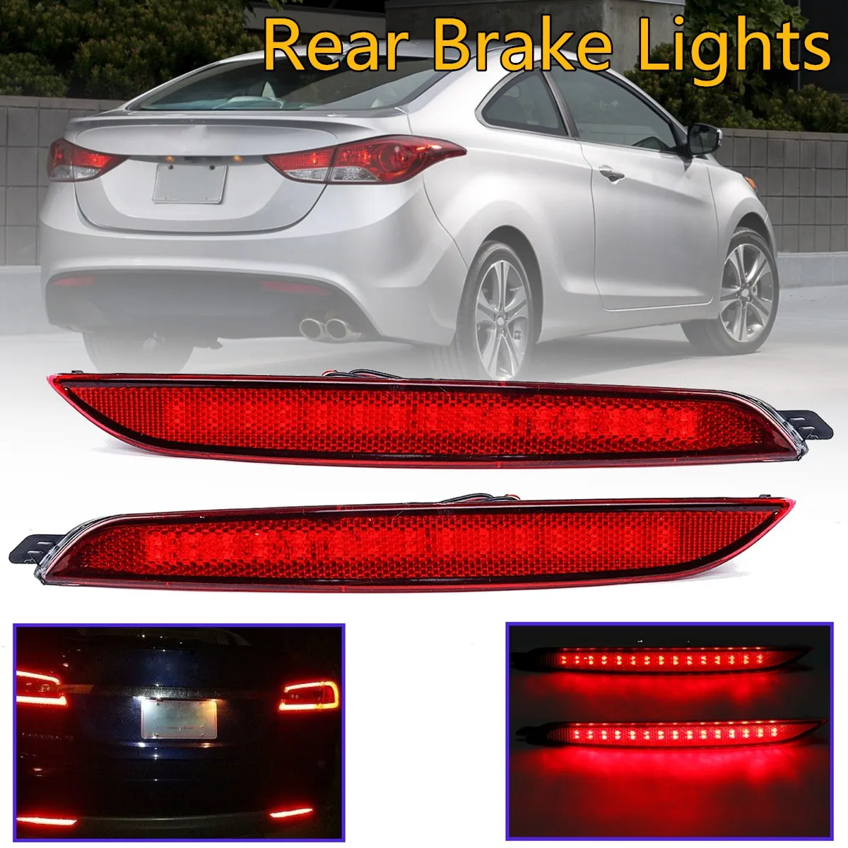 1 Pair LED Rear Bumper Reflector Daytime Running Lights Brake Lights Rear fog lamps For Hyundai Elantra MDAvante 2012-13
1 Pair LED Rear Bumper Reflector Daytime Running Lights Brake Lights Rear fog lamps For Hyundai Elantra MDAvante 2012-13