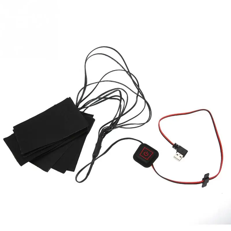 3 варианта USB электрогрелки передач Регулируемая DIY тепловая одежда для улицы с
