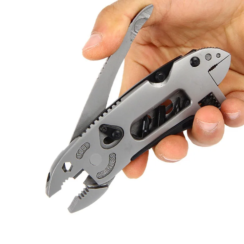 Fold Multi Tool Knife Repair Adjust Screwdriver Wrench Jaw Plier multipurpose outdoor survive camp multifunction spanner gear
Fold Multi Tool Knife Repair Adjust Screwdriver Wrench Jaw Plier multipurpose outdoor survive camp multifunction spanner gear