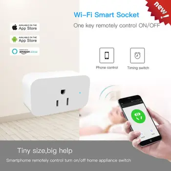 Wifi Smart Plug Remote Control Outlet Socket Work with Alexa Google Home New Smart Remote Control
Wifi Smart Plug Remote Control Outlet Socket Work with Alexa Google Home New Smart Remote Control