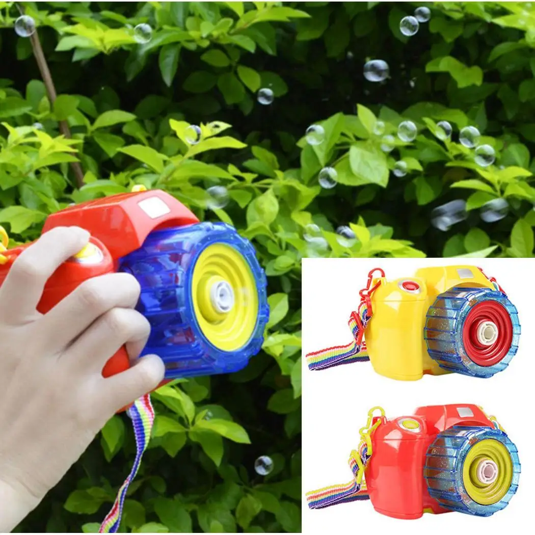 Children Camera Soap Machine Automatic blowing bubbles Blowing Casual Red, Yellow with Light for Kids gift
Children Camera Soap Machine Automatic blowing bubbles Blowing Casual Red, Yellow with Light for Kids gift