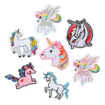 Cartoon Unicorn movie Embroidered Patches Iron On for Children's Clothing lower Appliques Kawaii Badges Coats Hats Shoes Parches 
Cartoon Unicorn movie Embroidered Patches Iron On for Children's Clothing lower Appliques Kawaii Badges Coats Hats Shoes Parches