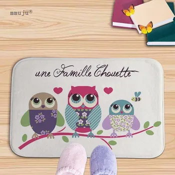 Cartoon owls print Bath Kitchen Floor Door Bedroom Mats Carpet Non-Slip Home Rugs wholesale cheap price 40x60cm flaneel fabric
Cartoon owls print Bath Kitchen Floor Door Bedroom Mats Carpet Non-Slip Home Rugs wholesale cheap price 40x60cm flaneel fabric