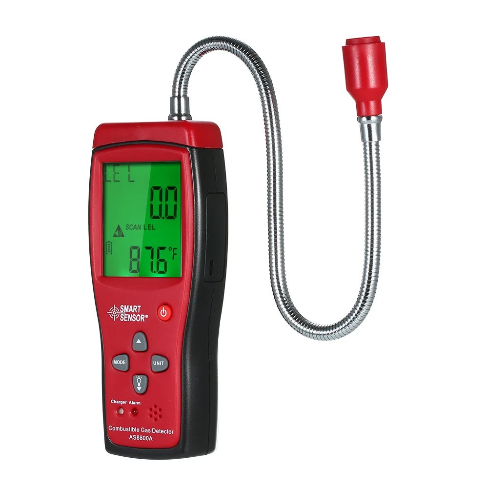 SMART SENSOR AS8800A Combustible Gas Detector Digital Combustible Gas Detection Instrument Hand-held Gas Leak Tester
SMART SENSOR AS8800A Combustible Gas Detector Digital Combustible Gas Detection Instrument Hand-held Gas Leak Tester