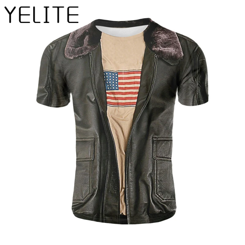 YELITE Summer Funny 3d Printed T Shirt Fake Two Piece T-shirt Fake Jacket Tshirt Cool Short Sleeve Mens Tops Creative Tee Shirt
YELITE Summer Funny 3d Printed T Shirt Fake Two Piece T-shirt Fake Jacket Tshirt Cool Short Sleeve Mens Tops Creative Tee Shirt