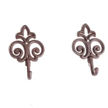 Cast Iron Hook Metal Wall Mounted Coat Rack Hanger Vintage Rural Country Decoration Wall Hook Key Hanger
Cast Iron Hook Metal Wall Mounted Coat Rack Hanger Vintage Rural Country Decoration Wall Hook Key Hanger