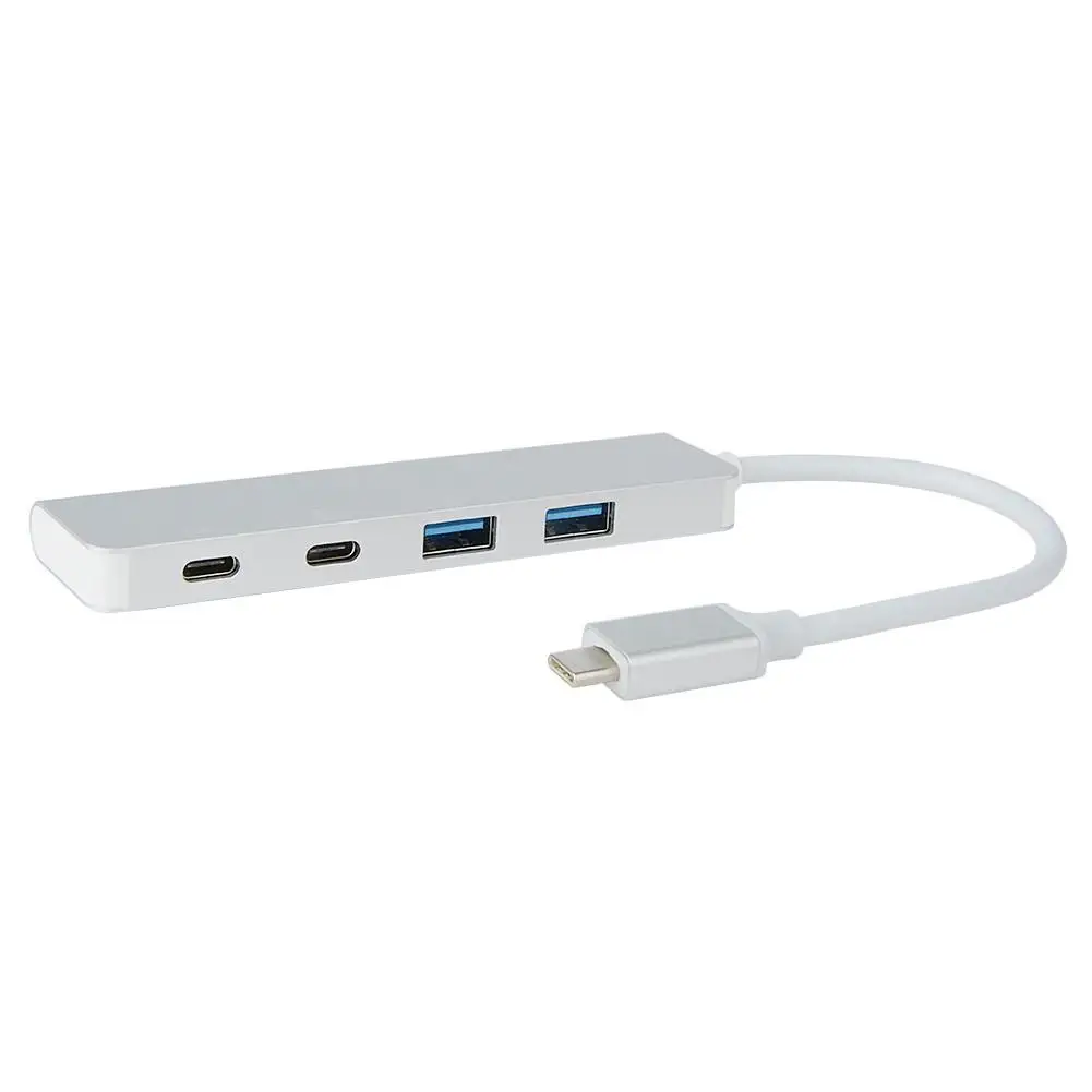 4-In-1 USB C Type-C Hub Aluminum Alloy USB-C To 2 Ports Usb 3.0 HUB Type-C PD Charging Converter Adapter for Laptop PC
4-In-1 USB C Type-C Hub Aluminum Alloy USB-C To 2 Ports Usb 3.0 HUB Type-C PD Charging Converter Adapter for Laptop PC