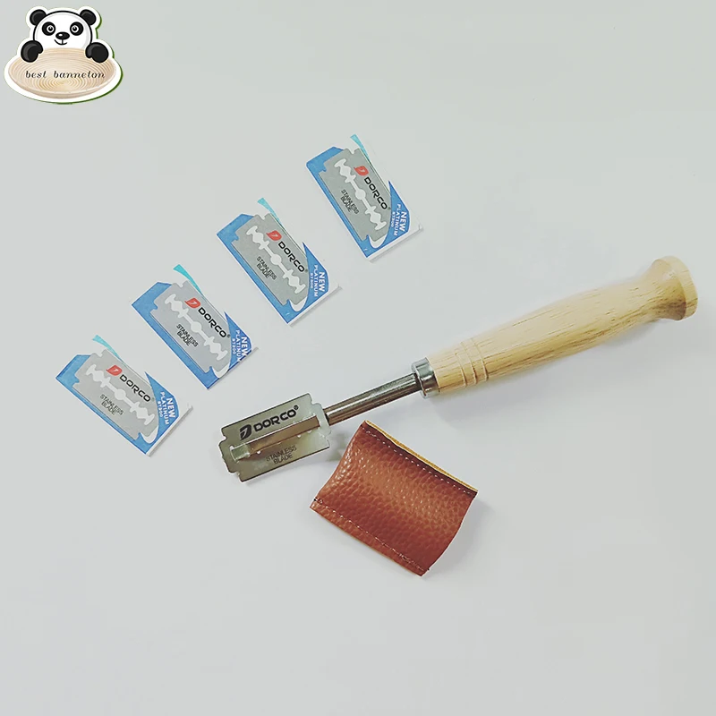 Pastry Cutter Bread Knife Baguette Cutting French Toas Cutter Curved Bread Cutter with 4PCs Carbon Steel Blade and Wooden Handle
Pastry Cutter Bread Knife Baguette Cutting French Toas Cutter Curved Bread Cutter with 4PCs Carbon Steel Blade and Wooden Handle