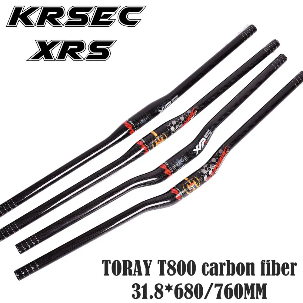 Full Carbon 3K MTB Mountain XC AM Road Bike Riser bar Handlebar 31.8*580-760mm