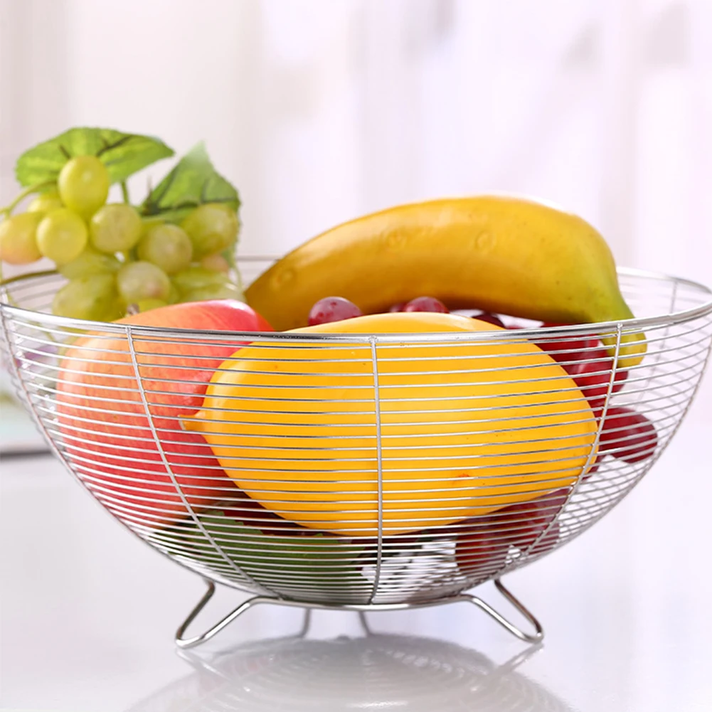 Kitchen Storage Nordic Style Fruit Basket Iron Hollow Holder Desktop Decorations Metal
Kitchen Storage Nordic Style Fruit Basket Iron Hollow Holder Desktop Decorations Metal