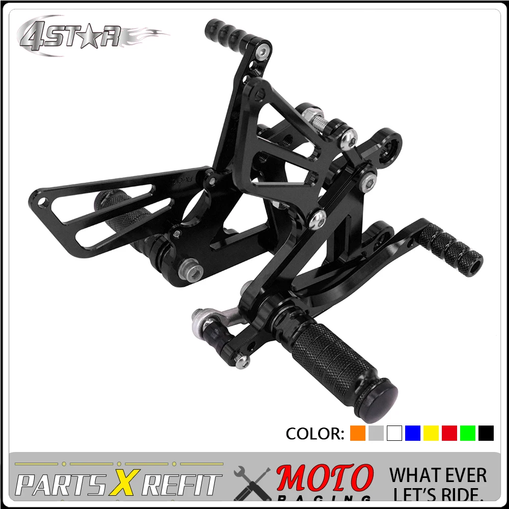 Motorbike CNC Aluminum Adjustable Footpegs Foot Pegs Footrest Pedals Rests Rear Set For KAWASAKI Ninja ZX6R ZX-6R ZX636 03-04
Motorbike CNC Aluminum Adjustable Footpegs Foot Pegs Footrest Pedals Rests Rear Set For KAWASAKI Ninja ZX6R ZX-6R ZX636 03-04