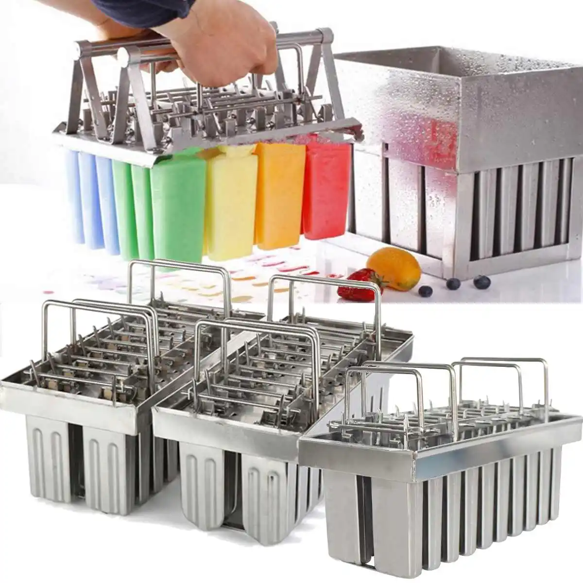 20 Molds Stainless Steel DIY Ice Cream Mould Popsicle Ice Cream Make Tool Silver Home Ice Cream Maker Stick Holder Mould New
20 Molds Stainless Steel DIY Ice Cream Mould Popsicle Ice Cream Make Tool Silver Home Ice Cream Maker Stick Holder Mould New