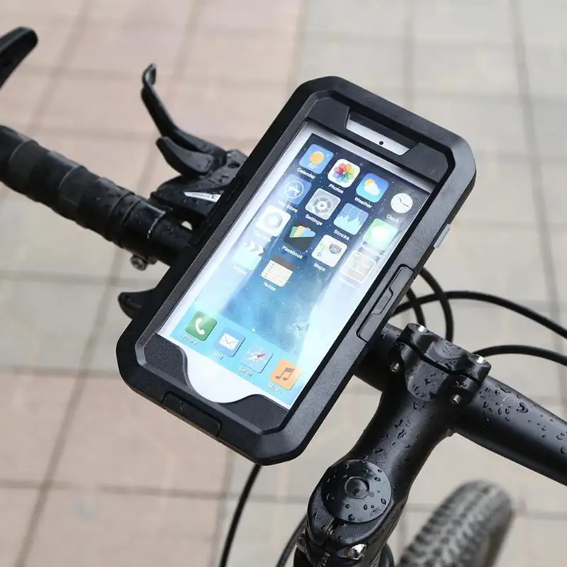 Mountain Bike Phone Holder MTB Road Bicycle ABS Waterproof Phone Shell Case Swimming Diving Cover Protector for iPhone Black New
Mountain Bike Phone Holder MTB Road Bicycle ABS Waterproof Phone Shell Case Swimming Diving Cover Protector for iPhone Black New