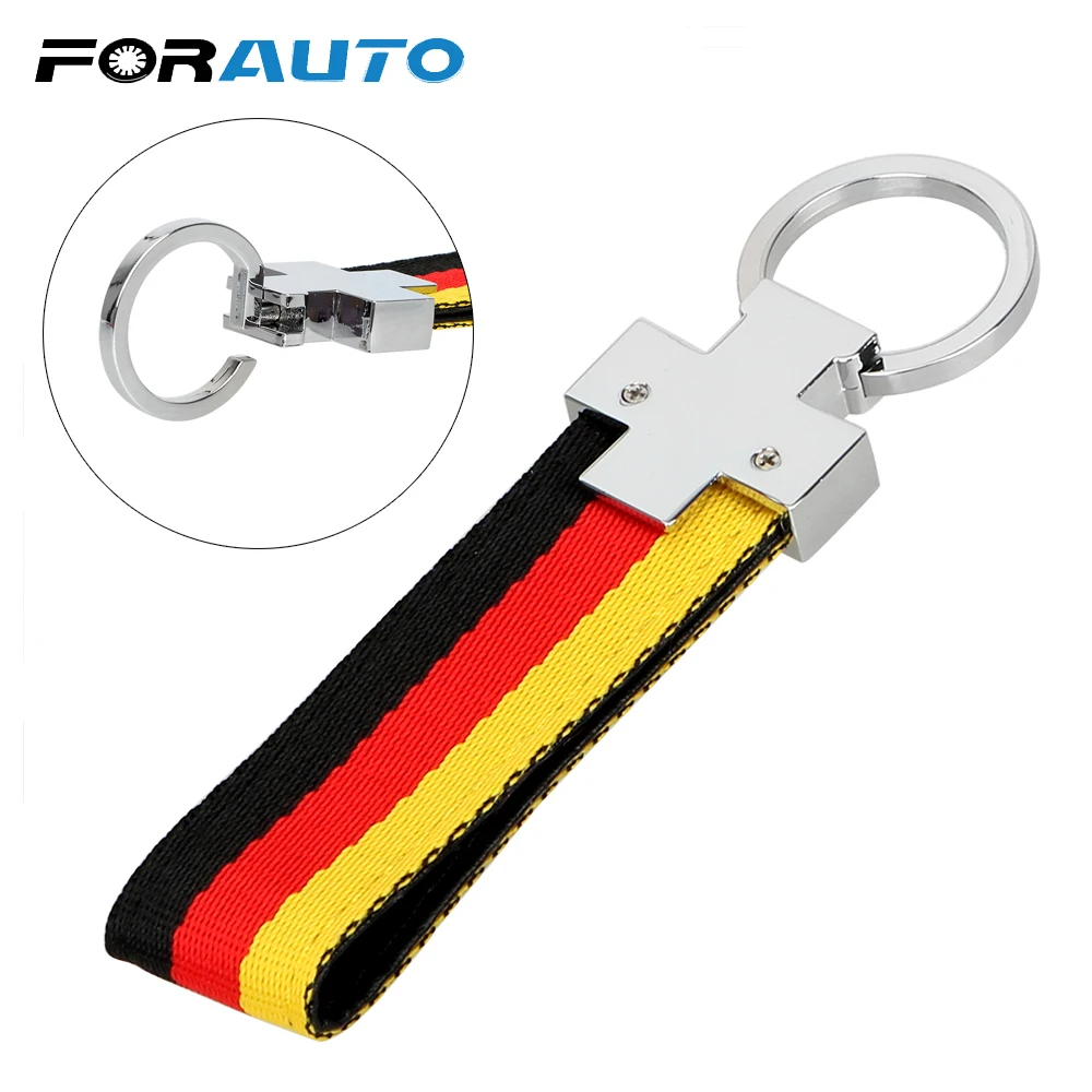 FORAUTO Outdoor Sport Styling Car Key Ring Italy Germany Flag Keychain Universal Holiday Gift Car Accessories Metal and Cloth
FORAUTO Outdoor Sport Styling Car Key Ring Italy Germany Flag Keychain Universal Holiday Gift Car Accessories Metal and Cloth