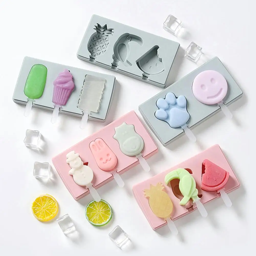 Silicone Ice Pop Molds 3-Cavity Funny Popsicle Mold Ice Cream Mold DIY Candy Chocolate Soap Jelly Moulds Tray Popsicle Mold
Silicone Ice Pop Molds 3-Cavity Funny Popsicle Mold Ice Cream Mold DIY Candy Chocolate Soap Jelly Moulds Tray Popsicle Mold