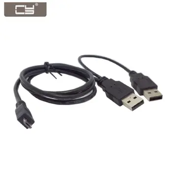 CYSM USB 2.0 Two Male to Micro USB 5Pin Male Y Cable 80cm for External Hard Disk Drive
CYSM USB 2.0 Two Male to Micro USB 5Pin Male Y Cable 80cm for External Hard Disk Drive