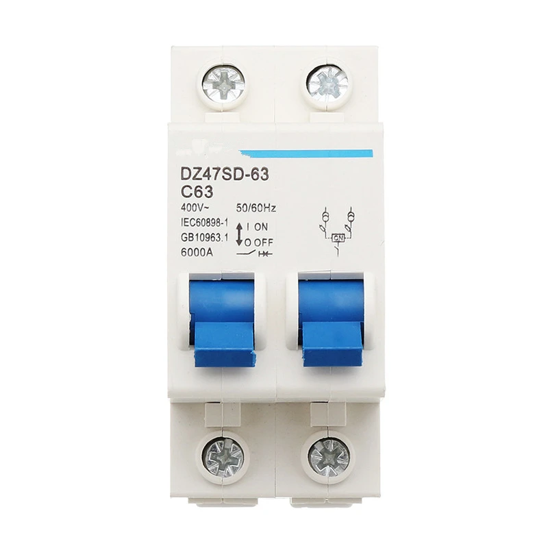 1Pcs White DZ47SD-63 63A 50Hz/60Hz Circuit Breaker Dual Power Manual Transfer Switch Micro Circuit Breakers Leakage Protection
1Pcs White DZ47SD-63 63A 50Hz/60Hz Circuit Breaker Dual Power Manual Transfer Switch Micro Circuit Breakers Leakage Protection