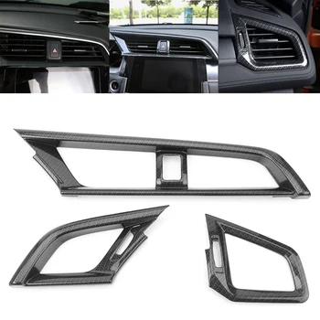 Auto Car Carbon Fiber Style Dashboard Air Vent Cover for Honda Civic 10th 2016 2017
Auto Car Carbon Fiber Style Dashboard Air Vent Cover for Honda Civic 10th 2016 2017