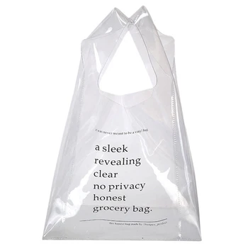 Transparent Plastic Tote Women Design Shopping Handbags Holographic Jelly Small Purse Fashion Pvc Clear Beach Bag Funny
Transparent Plastic Tote Women Design Shopping Handbags Holographic Jelly Small Purse Fashion Pvc Clear Beach Bag Funny