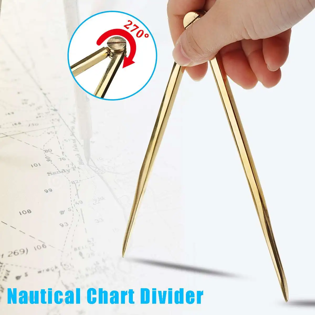 Solid Brass 168mm Nautical Chart Straight Divider Marine Dividing Tool-Compass Portable No Rust for Architects Marine Navigation
Solid Brass 168mm Nautical Chart Straight Divider Marine Dividing Tool-Compass Portable No Rust for Architects Marine Navigation