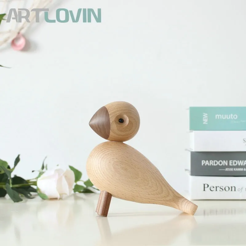 Nordic Decorative Wooden Bird Figurines Nice Nature Puppet Ornaments Fashion Home Decoration Wood Crafts New Year Gift
Nordic Decorative Wooden Bird Figurines Nice Nature Puppet Ornaments Fashion Home Decoration Wood Crafts New Year Gift