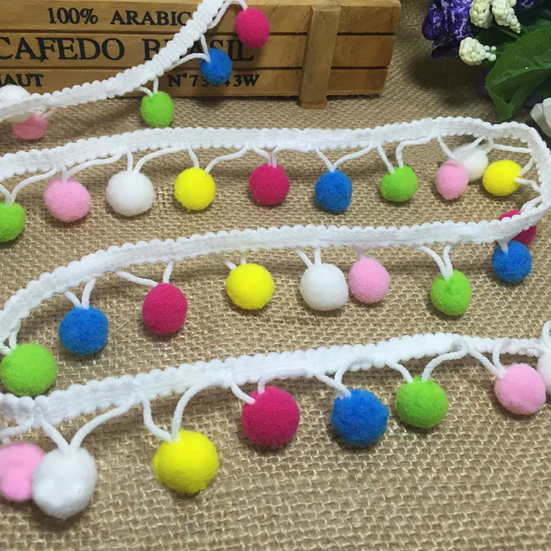 Retail DIY Handmade Sewing Rainbow Pom Pom Balls Lace Trim Tassel Fringe Ribbon Apparel Fabric Cord Craft Supplies 2Yards JK150
Retail DIY Handmade Sewing Rainbow Pom Pom Balls Lace Trim Tassel Fringe Ribbon Apparel Fabric Cord Craft Supplies 2Yards JK150