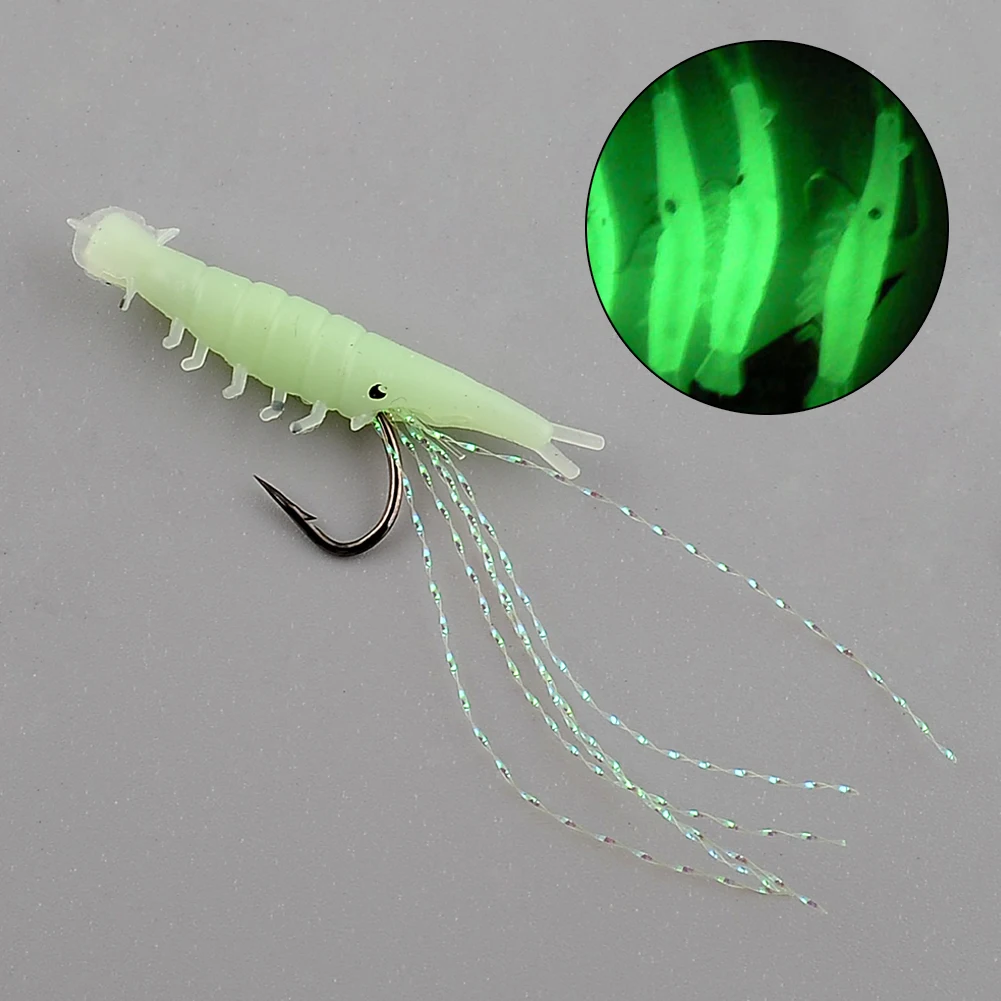Hot Sale 5pcs/set 1.2cm Sabiki Soft Rigs Fishing Lure Glow In The Dark Luminous Shrimp Bait False Lure Soft Worn Fake Lure Baits 
Hot Sale 5pcs/set 1.2cm Sabiki Soft Rigs Fishing Lure Glow In The Dark Luminous Shrimp Bait False Lure Soft Worn Fake Lure Baits