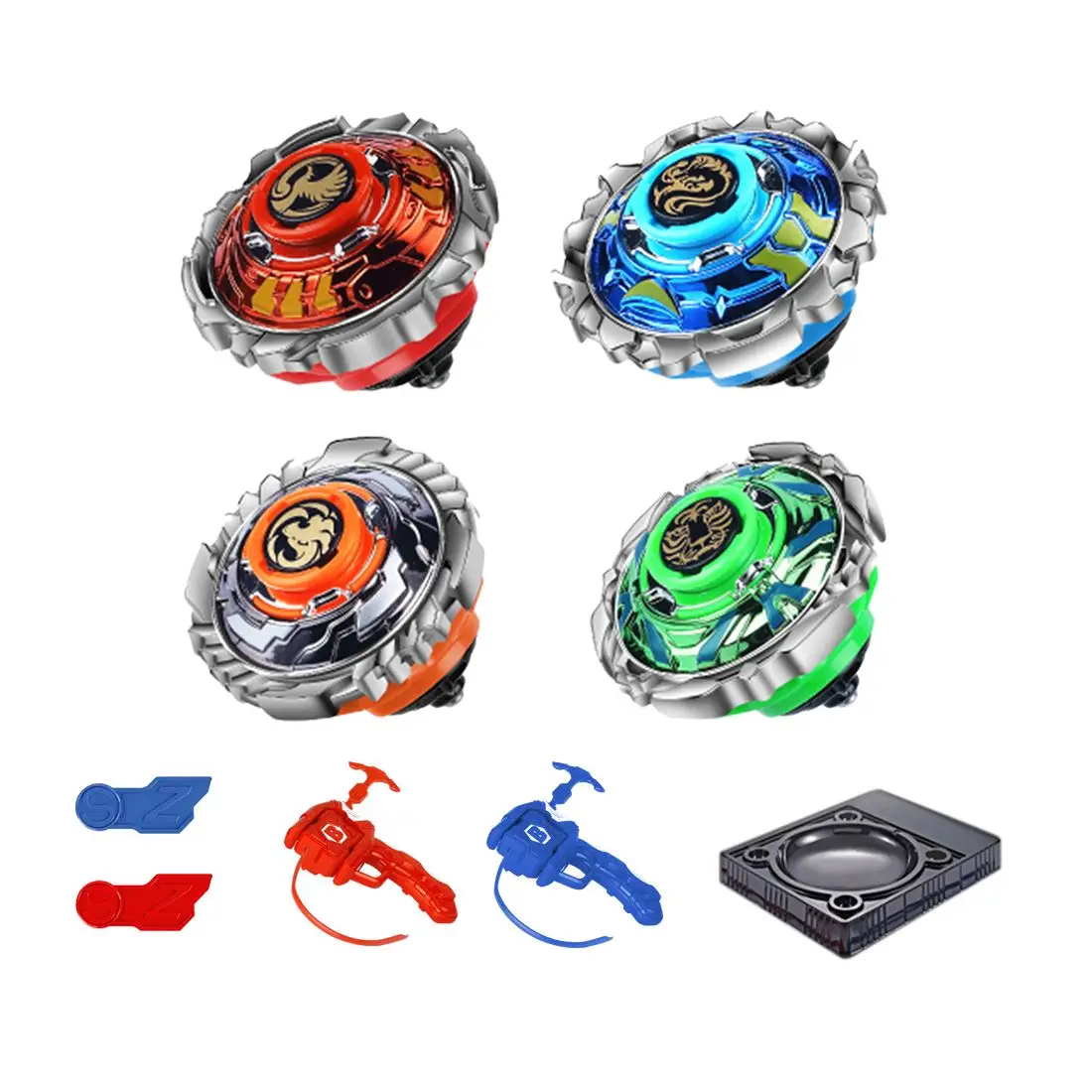 Hot Alloy Battling Blades Game Tops Set With Launchers And Arena (4-Packs) Spinning Battling Top Blades Gift Toys For Children
Hot Alloy Battling Blades Game Tops Set With Launchers And Arena (4-Packs) Spinning Battling Top Blades Gift Toys For Children