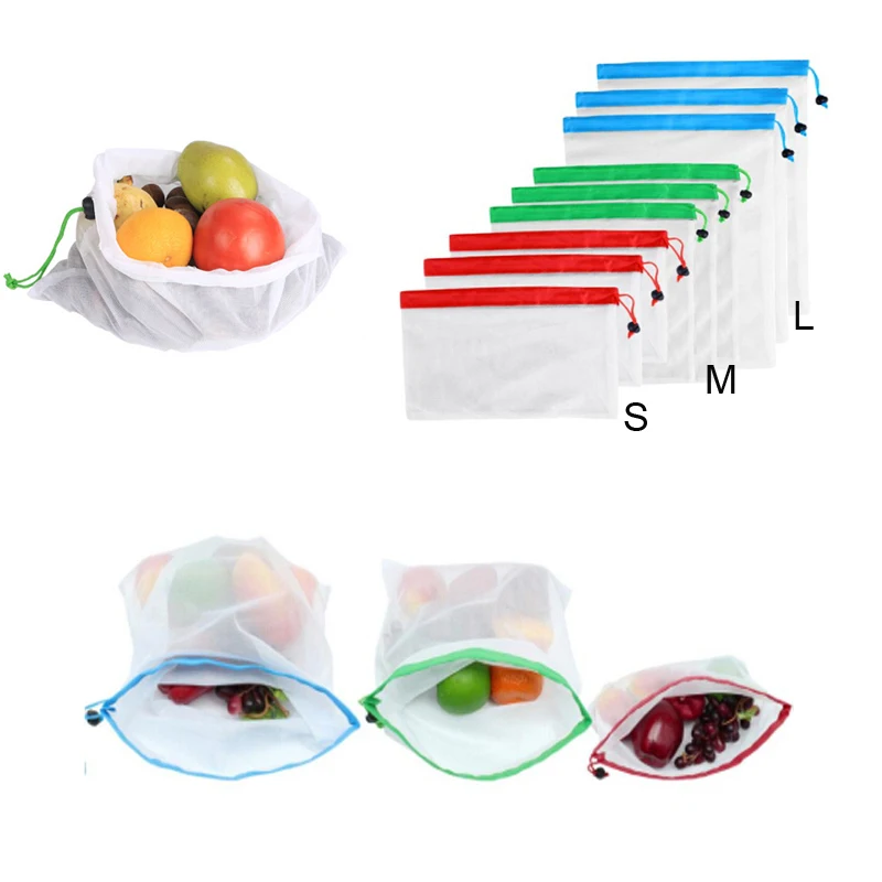 3pcs/set Reusable Kitchen Washable Bags for Shopping Storage Fruit Vegetable Mesh Bags Clear Jewelry Resealable Storage Bag 
3pcs/set Reusable Kitchen Washable Bags for Shopping Storage Fruit Vegetable Mesh Bags Clear Jewelry Resealable Storage Bag