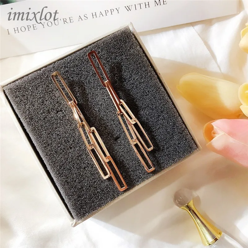 Simple Design Rose gold Multi-layer Metal Geometric Square Long Dangle Earrings for Women Girl Gift
Simple Design Rose gold Multi-layer Metal Geometric Square Long Dangle Earrings for Women Girl Gift