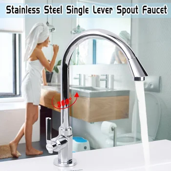 Bathroom Faucet Basin Plumbing Parts 360 Degree Rotation Kitchen Filter Faucet Single Handle Sink Faucets Chrome Tap Brass
Bathroom Faucet Basin Plumbing Parts 360 Degree Rotation Kitchen Filter Faucet Single Handle Sink Faucets Chrome Tap Brass