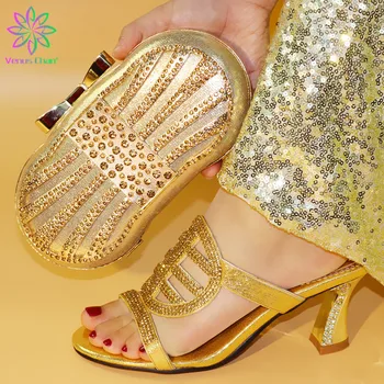 African Rhinestone Ladies Shoes And Bags Set Hot Selling High Heels Woman High Heels Shoes And Bags Set For Party
African Rhinestone Ladies Shoes And Bags Set Hot Selling High Heels Woman High Heels Shoes And Bags Set For Party