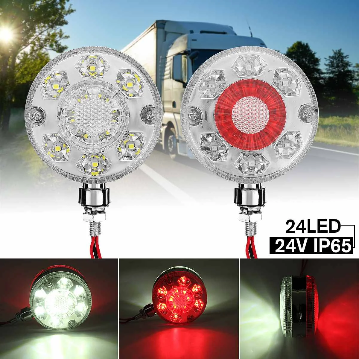 24V Tractors Buses Boat Double Face Side Marker Light Rear Front Marker Lamp for Trucks Cars Trailers Lorry
24V Tractors Buses Boat Double Face Side Marker Light Rear Front Marker Lamp for Trucks Cars Trailers Lorry