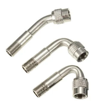 2Pcs 45/90/135 Degree Angle Tyre Valve Extension Adaptor Motorcycle Car Truck Tire Stem Extender 
2Pcs 45/90/135 Degree Angle Tyre Valve Extension Adaptor Motorcycle Car Truck Tire Stem Extender