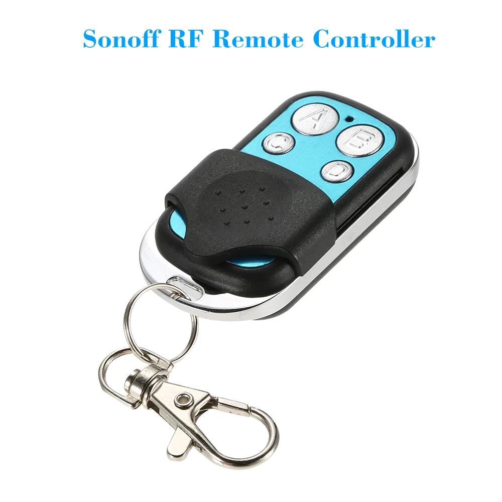 SONOFF 433Mhz Remote Controller Wifi 4 Channels Wireless 433 Control ABCD 4 Buttons Switch Smart Key Fob Controller 1527 Chip
SONOFF 433Mhz Remote Controller Wifi 4 Channels Wireless 433 Control ABCD 4 Buttons Switch Smart Key Fob Controller 1527 Chip
