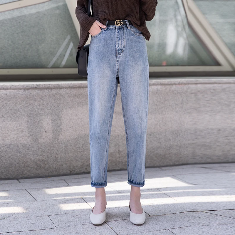 Loyalget Vintage Slim Harem Pants Scratched High Waist Jeans Women Jeans Loose Cowboy Casual jeans Bleached Ankle Length Pants
Loyalget Vintage Slim Harem Pants Scratched High Waist Jeans Women Jeans Loose Cowboy Casual jeans Bleached Ankle Length Pants