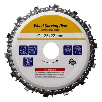 5 Inch Grinder Chain Disc 22mm Arbor 14 Teeth Wood Carving Disc For 125mm Angle Grinder Polishing Cutting Dropshipping
5 Inch Grinder Chain Disc 22mm Arbor 14 Teeth Wood Carving Disc For 125mm Angle Grinder Polishing Cutting Dropshipping
