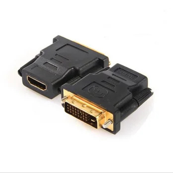 500pcs DVI (24+1)/(24+5) To HDMI Adapter Cables 24k Gold Plated Plug Male To Female HDMI To DVI Cable Converter 1080P
500pcs DVI (24+1)/(24+5) To HDMI Adapter Cables 24k Gold Plated Plug Male To Female HDMI To DVI Cable Converter 1080P
