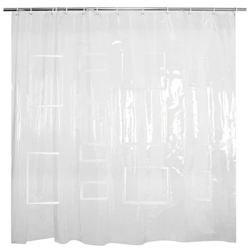 Waterproof Peva Curtain For Bathroom Shower Plastic Transparent White Clear Bathroom Curtain Luxury Bath Curtain
Waterproof Peva Curtain For Bathroom Shower Plastic Transparent White Clear Bathroom Curtain Luxury Bath Curtain