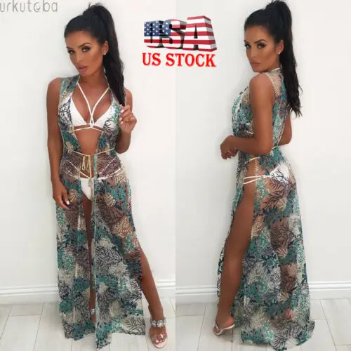 Summer Ladies Sexy Retro Embroidered Lace Beach Cover-up Long Dress Women Sleeveless Open Stitch Floral Dresses
Summer Ladies Sexy Retro Embroidered Lace Beach Cover-up Long Dress Women Sleeveless Open Stitch Floral Dresses
